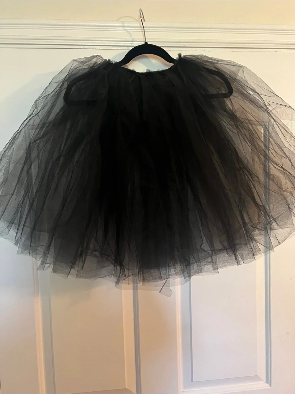 Black Tulle Puffy Skirt for Kids - Flared Layered Design